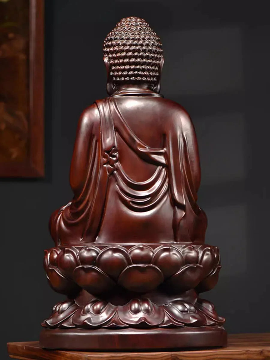 Buda em madeira, escultura de buda, escultura buda, decoração budista, Buda em casa, estatueta de madeira buda, arte budista,