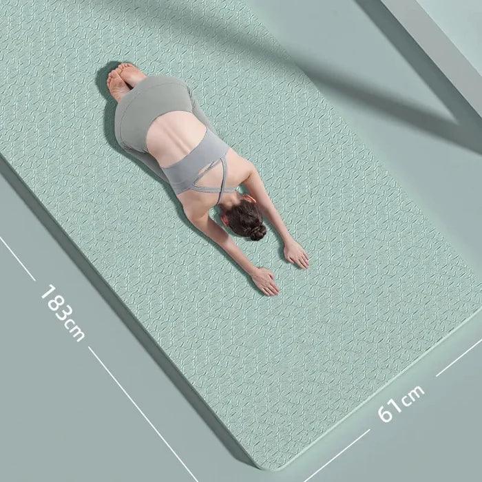 Tapete de Yoga ZenFlow TPE ecológico 10 mm Extra Grosso Resistente a Rasgos - Yogai