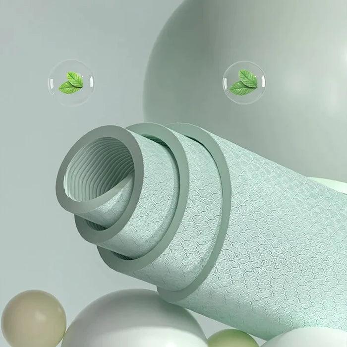 Tapete de Yoga ZenFlow TPE ecológico 10 mm Extra Grosso Resistente a Rasgos - Yogai