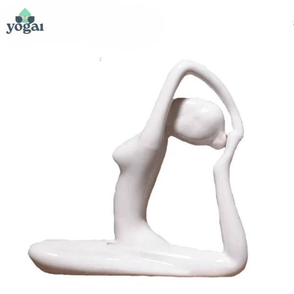 Estatua de Yoga Decorativa Asanas Posições de Yoga |4 Posturas | Cor Branca - Yogai