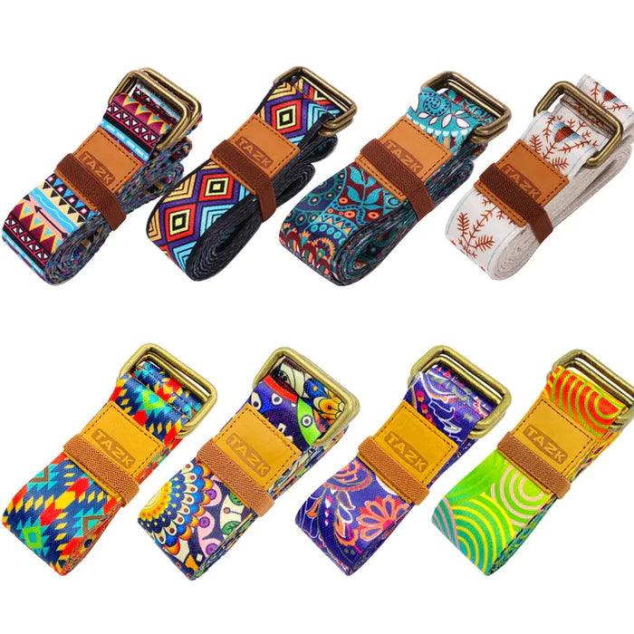 Faixa Alongamento Yoga Estampada Tazk | Cinta Elástica | 183cm - Yogai