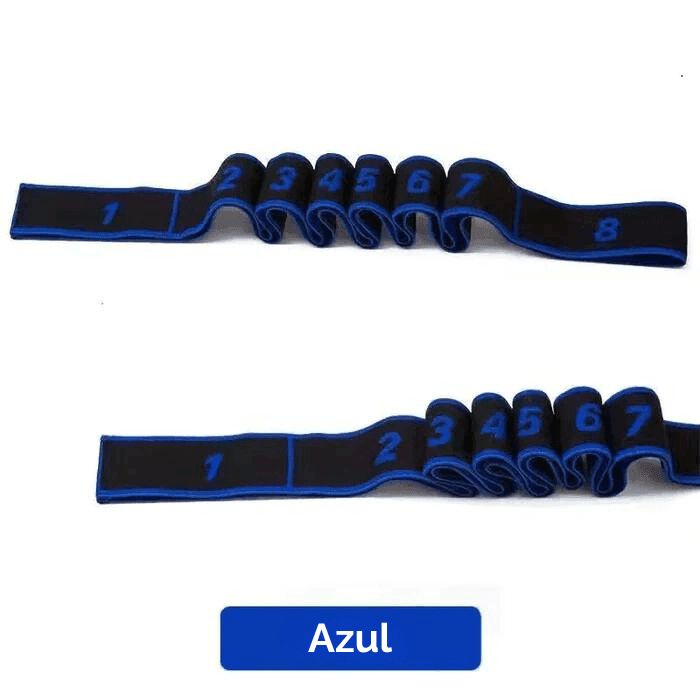 Faixa Elástica para Exercícios Yoga Fitness 8 Pilhas 90cm - Yogai