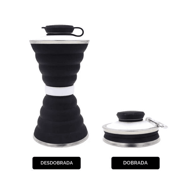 Garrafinha de Água Dobrável Portátil | 500ml - Yogai