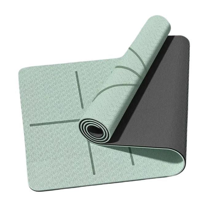 Kit Tapete de Yoga Profissional TPE Ecológico Antiderrapante 6mm + Alça de Transporte - Yogai