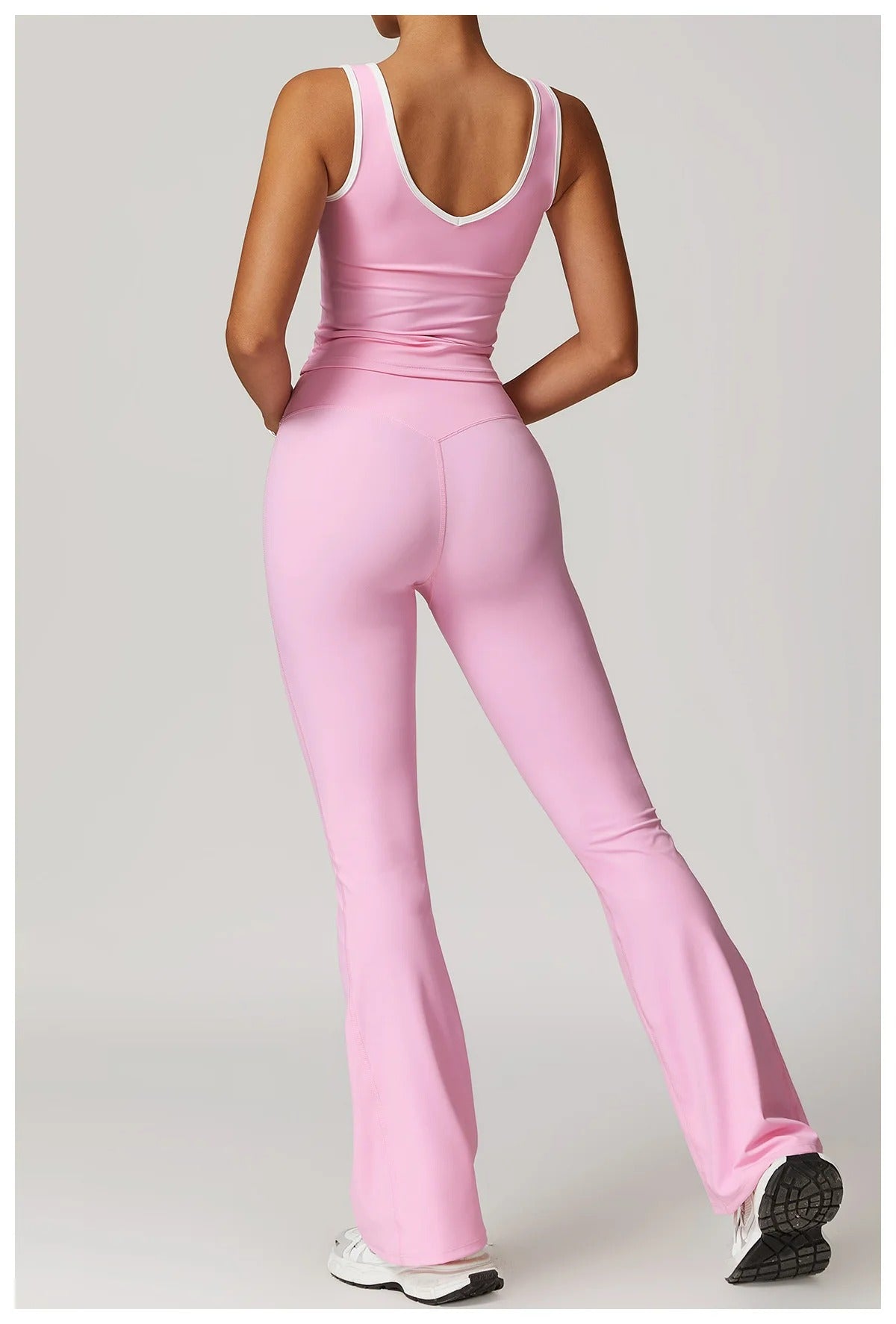 Conjunto yoga feminino, roupa de treino, leggings cintura alta, top esportivo, roupa de ginástica, roupa fitness, activewear, conjunto esportivo, roupa de yoga, roupa para exercícios