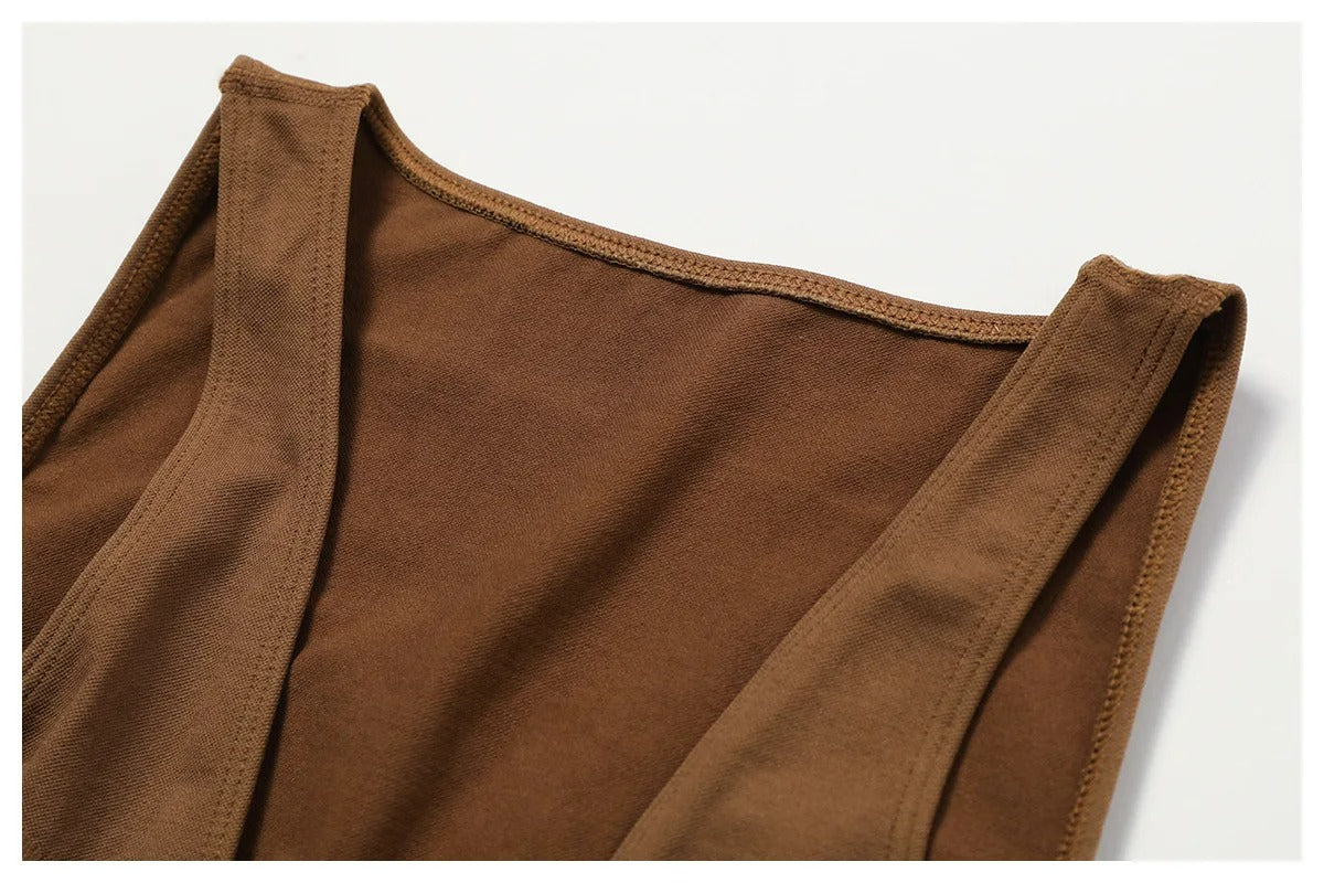 Macacão Fitness Canelado SunFlex | Sem Costura Yoga e Fitness