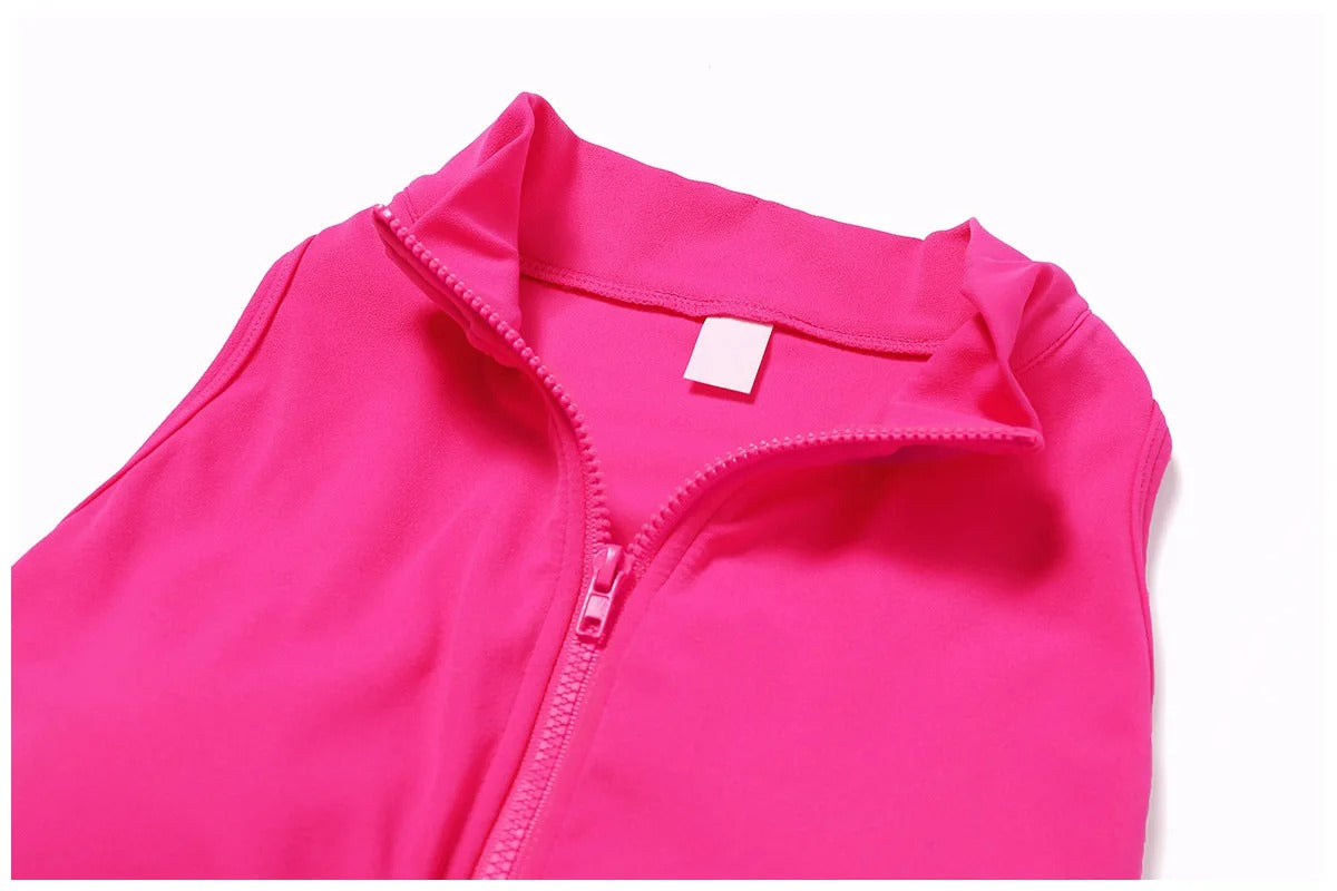 Macaquinho Fitness Yoga Sem Costas VibeFit | Macacão Curto Feminino