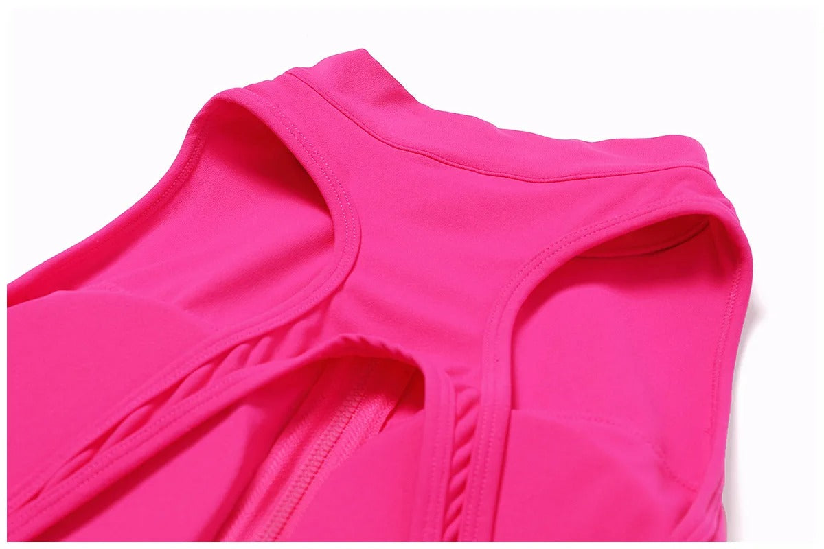 Macaquinho Fitness Yoga Sem Costas VibeFit | Macacão Curto Feminino