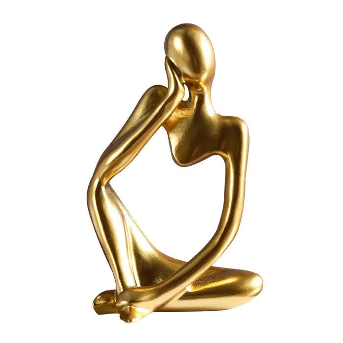 Estatua Abstrata Pensador | Decoração Ambiente Yoga 13cm - Yogai