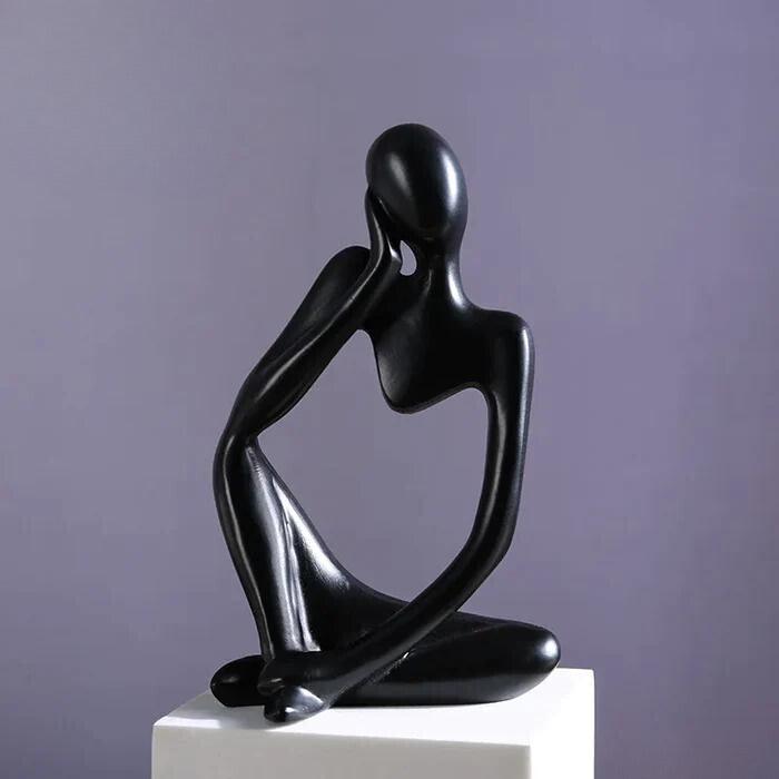Estatua Abstrata Pensador | Decoração Ambiente Yoga 13cm - Yogai
