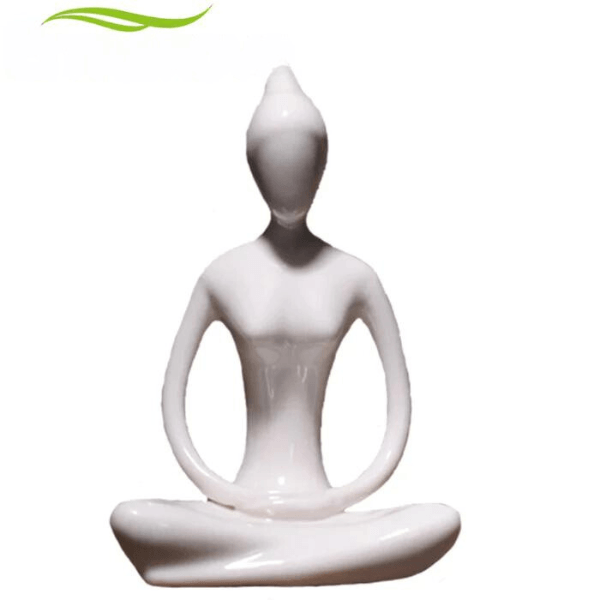 Estatua de Yoga Decorativa Asanas Posições de Yoga |4 Posturas | Cor Branca - Yogai