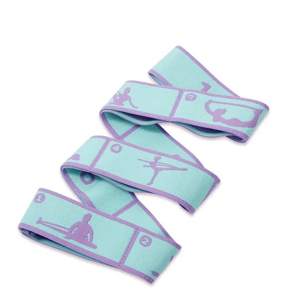 Faixa de Alongamento Yoga Profit com Posições de Yoga| 8 Pilhas 90cm - Yogai