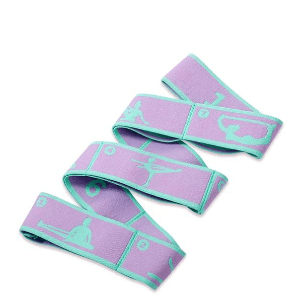 Faixa de Alongamento Yoga Profit com Posições de Yoga| 8 Pilhas 90cm - Yogai