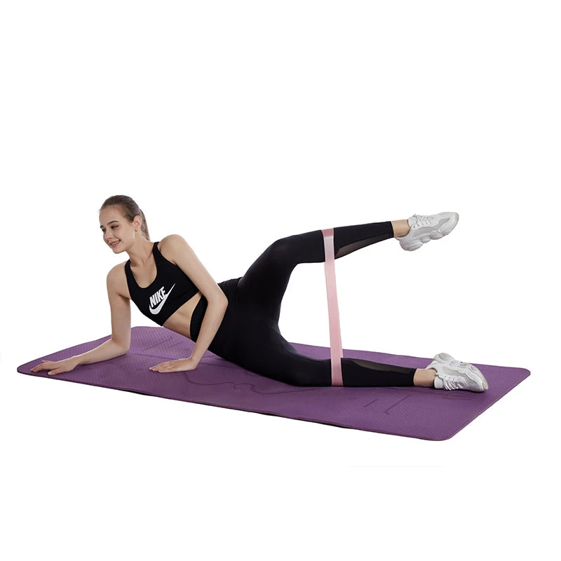 Faixa Elástica Exercícios Perna e Quadril| Yoga Pilates | 5 á 40 LBs de Força