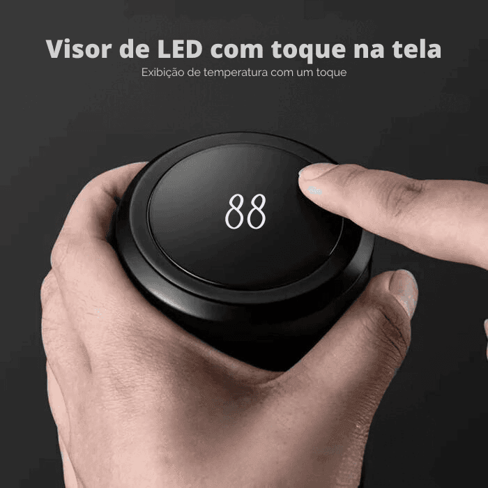 Garrafa Térmica Digital Style 800ML | Com Visor de Temperatura - Yogai
