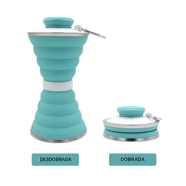 Garrafinha de Água Dobrável Portátil | 500ml - Yogai