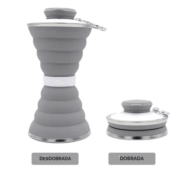 Garrafinha de Água Dobrável Portátil | 500ml - Yogai