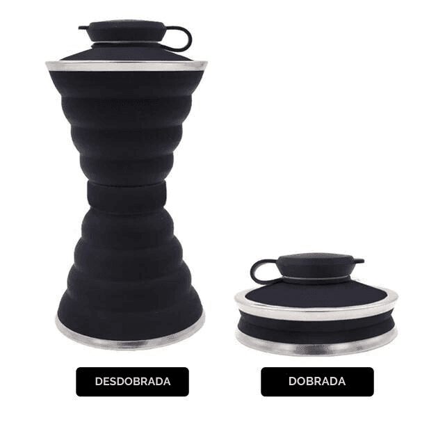 Garrafinha de Água Dobrável Portátil | 500ml - Yogai