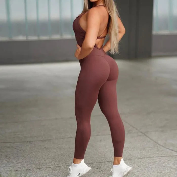 Macacão Legging Yoga Sem Costas hip-lifting | Premium - Yogai