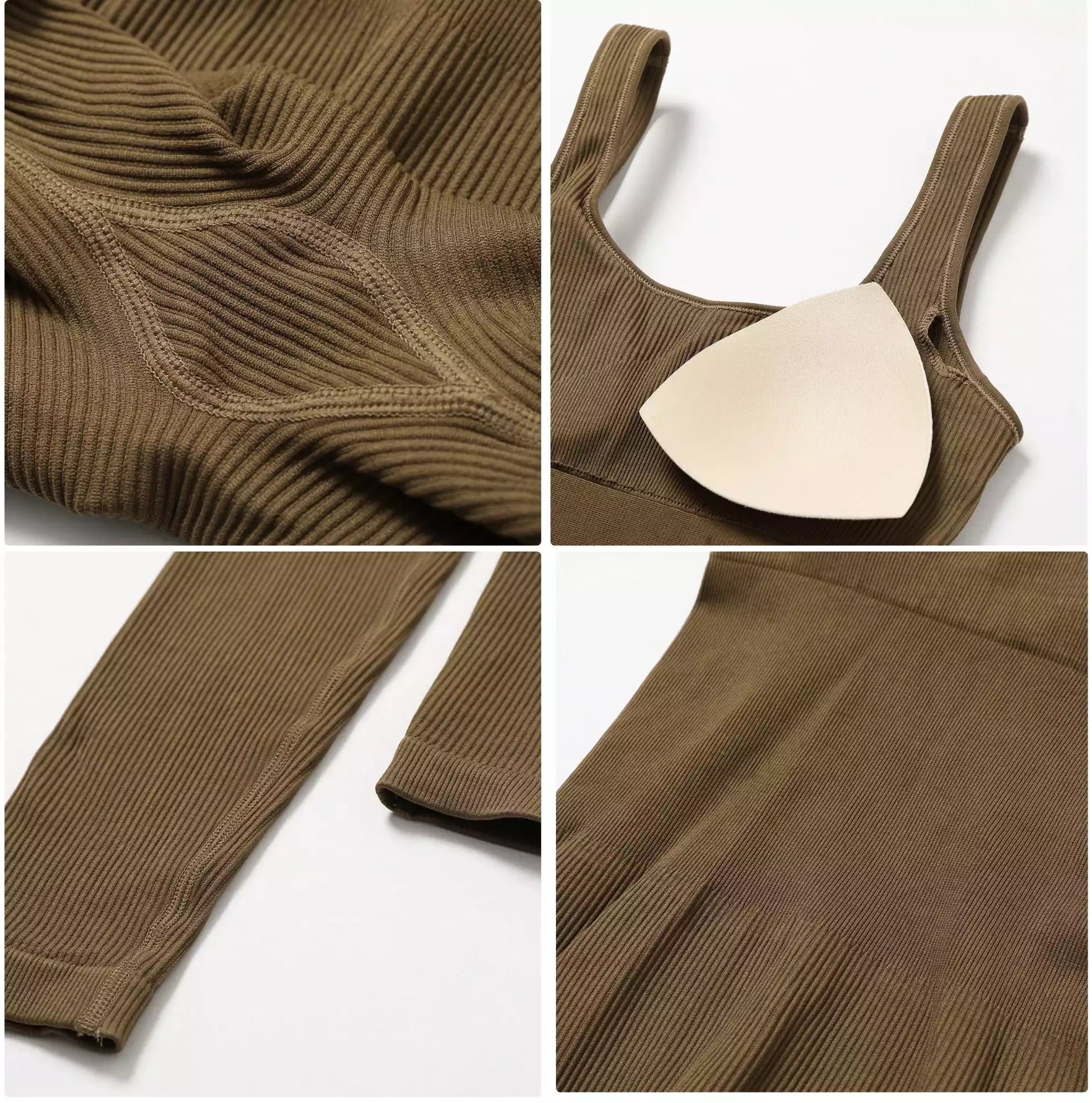 Macacão para Yoga sem Mangas Gola Quadrada | Elegante e Confortável - Yogai