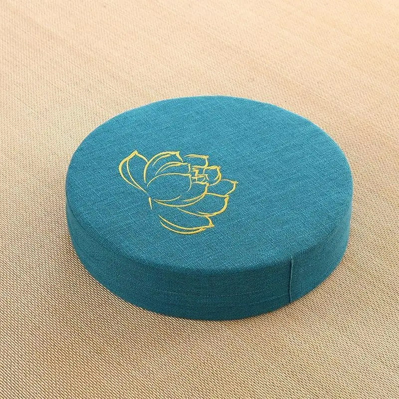 Almofada de meditação, encosto tatami, almofada yoga, travesseiro japonês, removível e lavável, almofada redonda, decoração zen, acessórios de yoga, assento meditação, tatami de chão