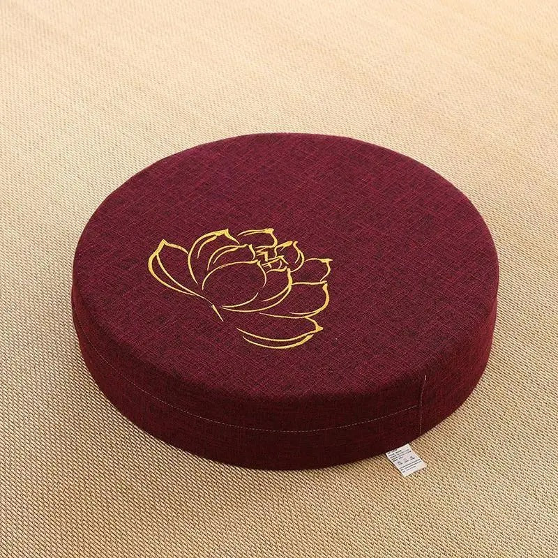 Almofada de meditação, encosto tatami, almofada yoga, travesseiro japonês, removível e lavável, almofada redonda, decoração zen, acessórios de yoga, assento meditação, tatami de chão