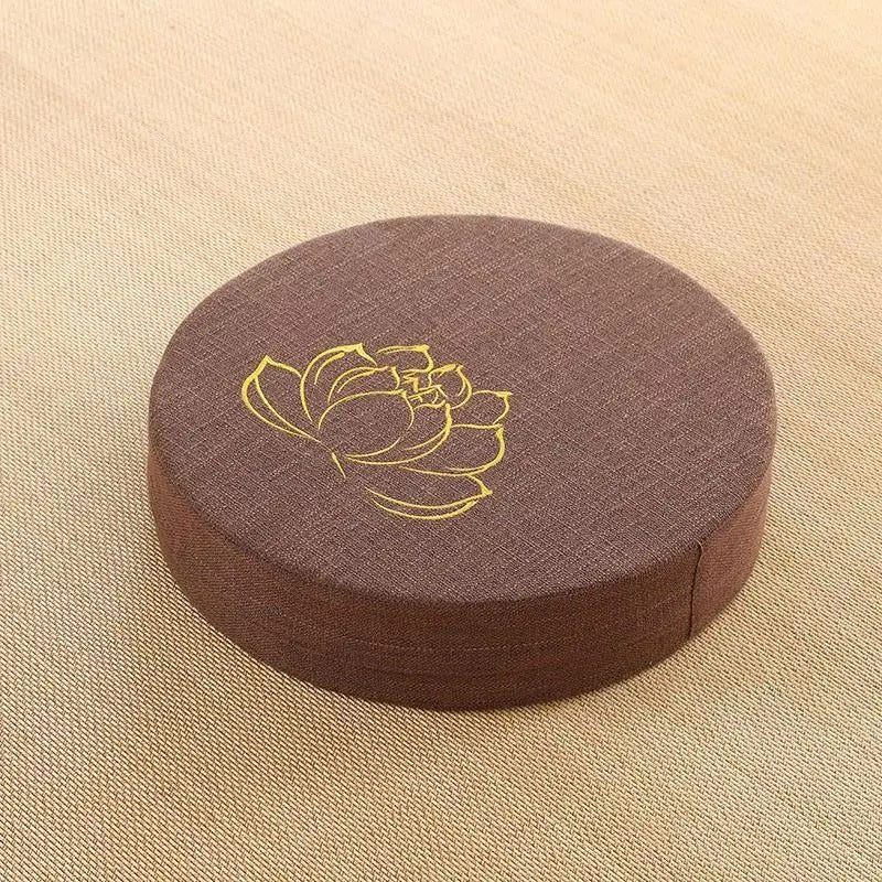 Almofada de meditação, encosto tatami, almofada yoga, travesseiro japonês, removível e lavável, almofada redonda, decoração zen, acessórios de yoga, assento meditação, tatami de chão