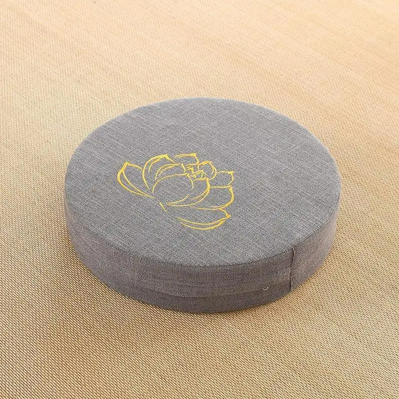 Almofada de meditação, encosto tatami, almofada yoga, travesseiro japonês, removível e lavável, almofada redonda, decoração zen, acessórios de yoga, assento meditação, tatami de chão