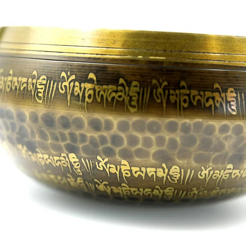 Tigela tibetana, tigela de canto, meditação budista, cura chakras, tigela de som, atenção plena, artesanal Nepal, latão, instrumento de cura, prática zen