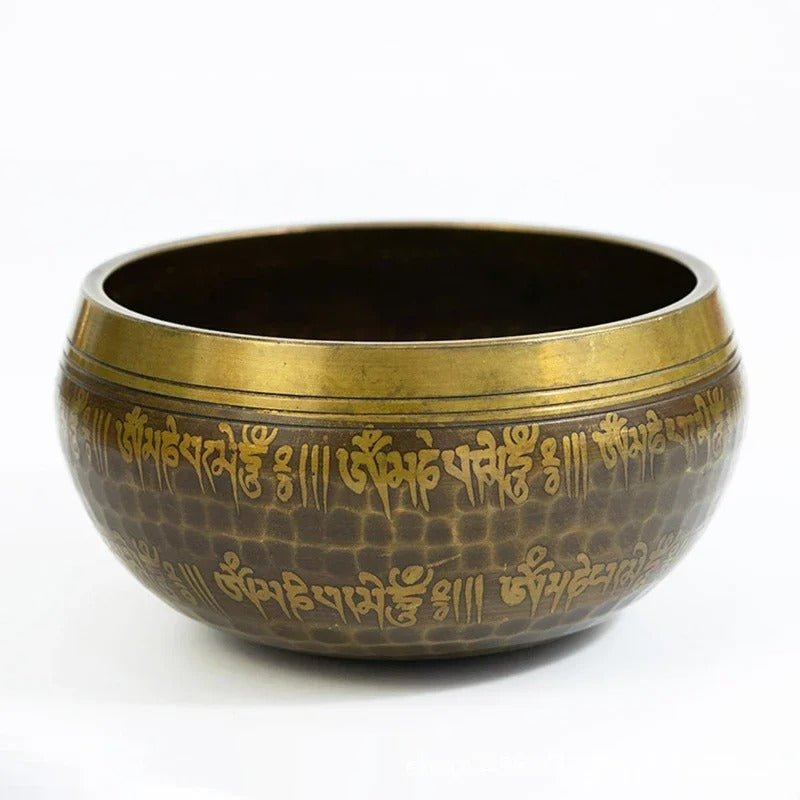 Tigela tibetana, tigela de canto, meditação budista, cura chakras, tigela de som, atenção plena, artesanal Nepal, latão, instrumento de cura, prática zen
