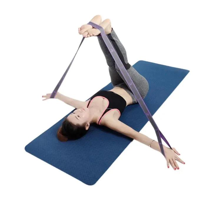 Faixa Elástica para Alongamento Yoga Fitness 9 pilhas 105cm - Yogai