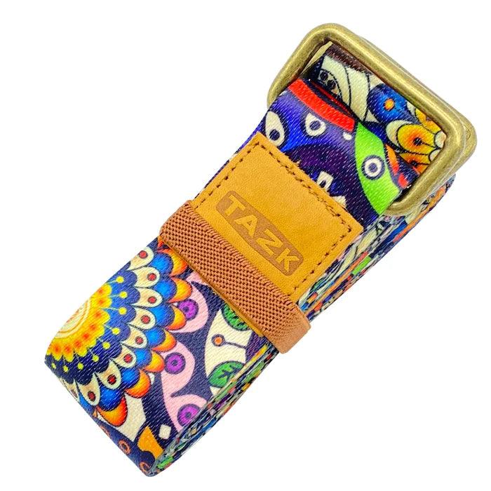 Faixa Alongamento Yoga Estampada Tazk | Cinta Elástica | 183cm - Yogai