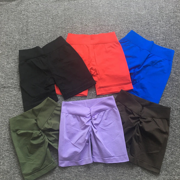 Short Feminino sem Costura para Yoga | Detalhe V nas Costas com Tecido Grosso - Yogai