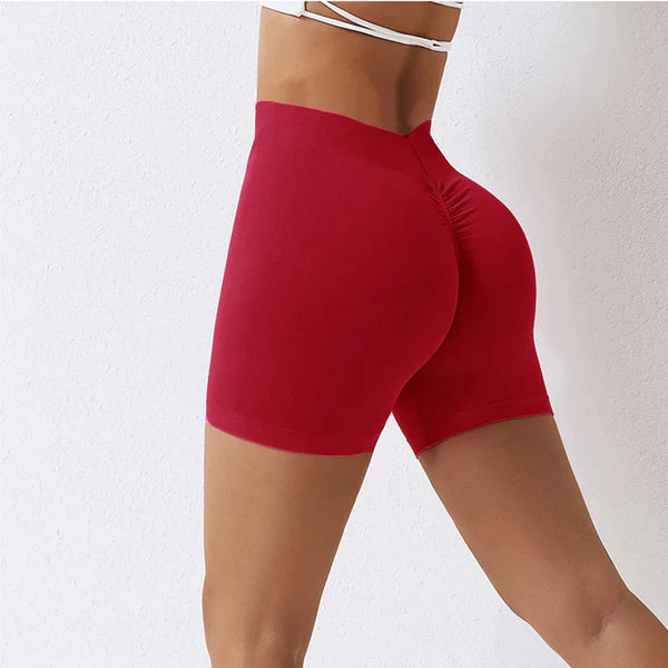 Short Feminino sem Costura para Yoga | Detalhe V nas Costas com Tecido Grosso - Yogai
