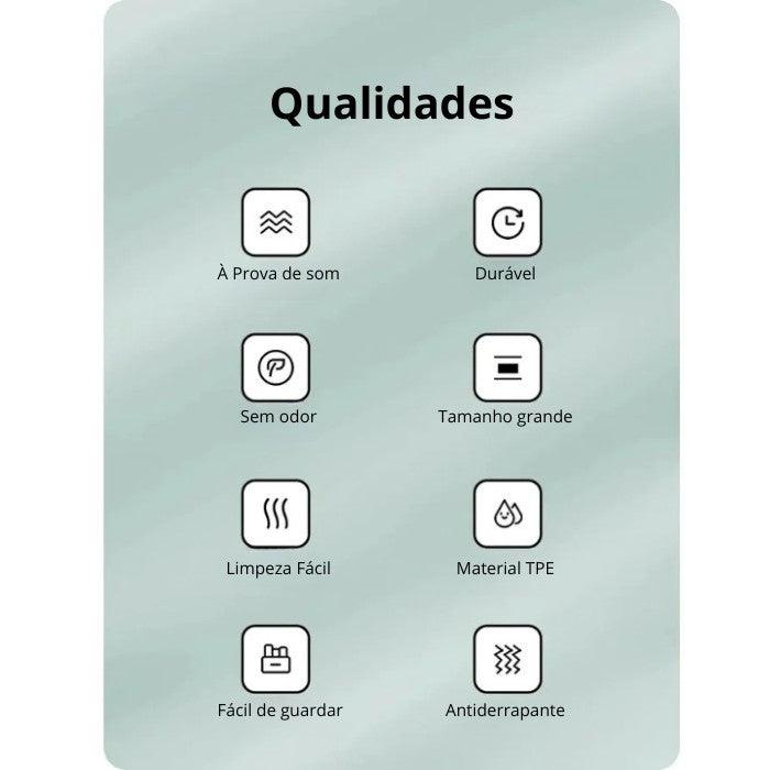 Kit Tapete de Yoga Profissional TPE Ecológico Antiderrapante 6mm + Alça de Transporte - Yogai