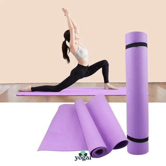 Tapete de Yoga Para Iniciante Antiderrapante de EVA Grosso 4mm 173cm - Yogai