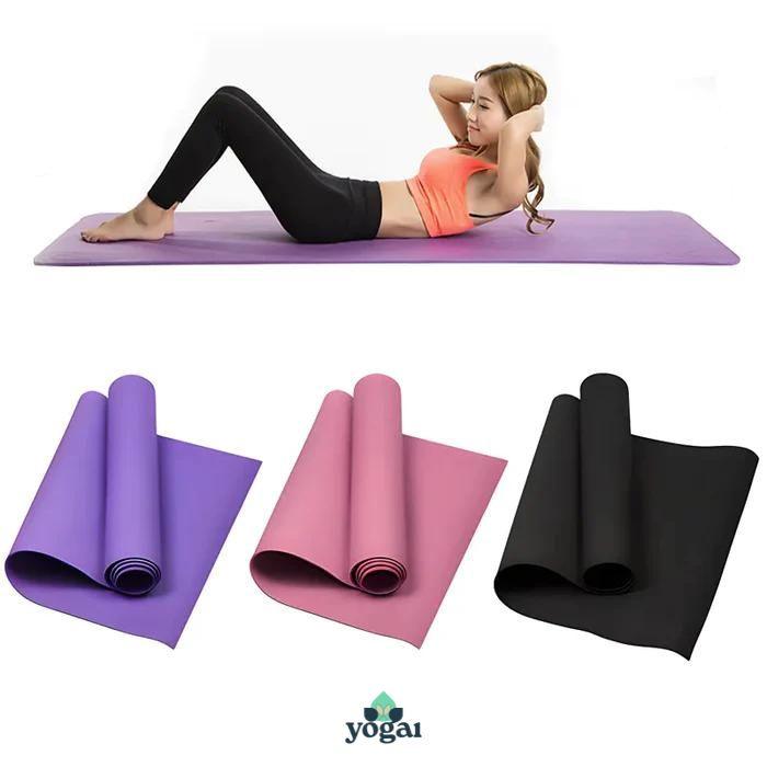 Tapete de Yoga Para Iniciante Antiderrapante de EVA Grosso 4mm 173cm - Yogai