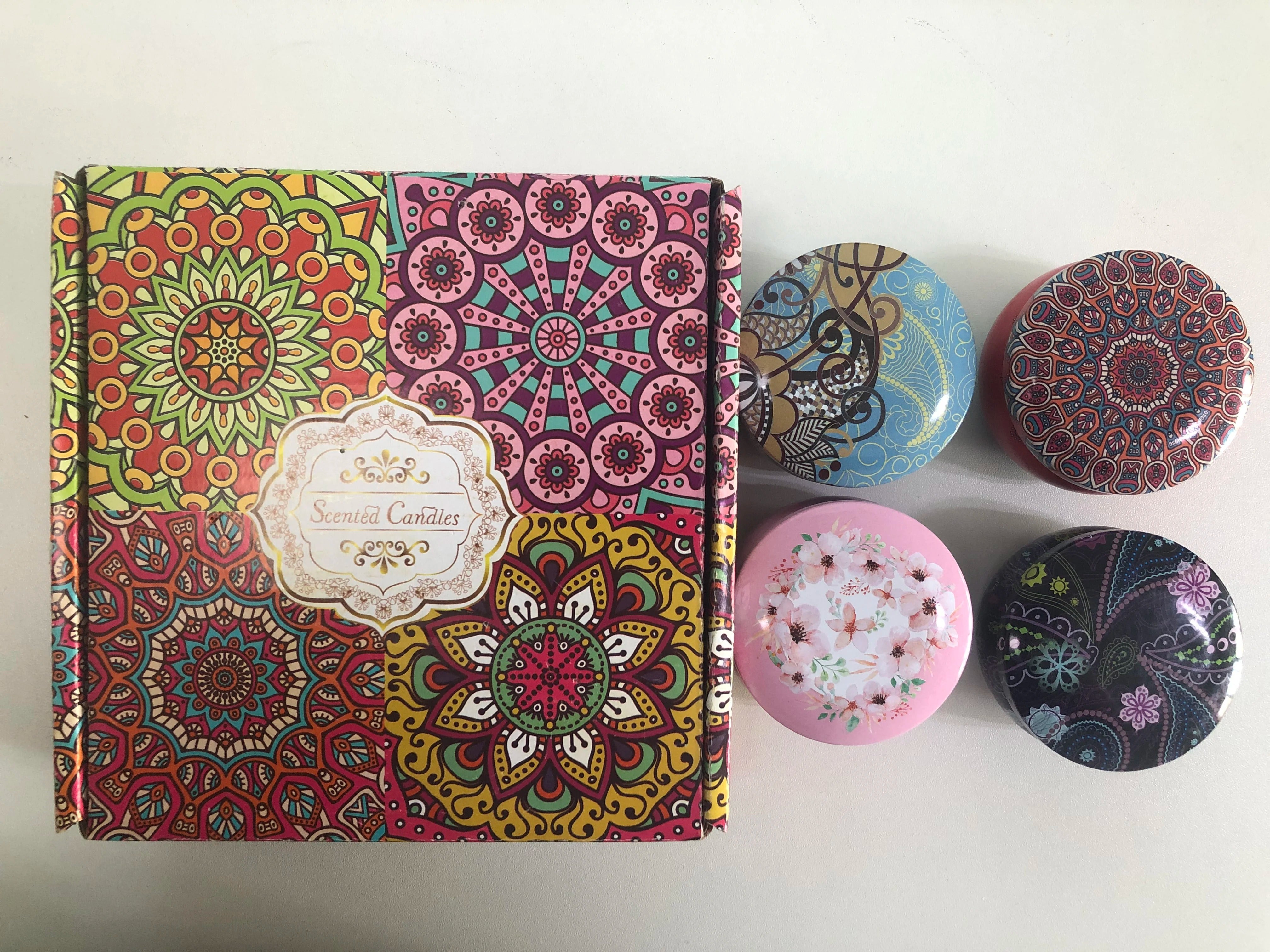 Kit 4 Velas Aromáticas Obisesio | Mandala