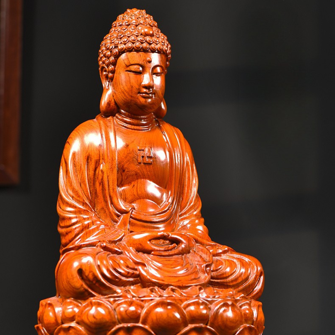 Buda em madeira, escultura de buda, escultura buda, decoração budista, Buda em casa, estatueta de madeira buda, arte budista, 