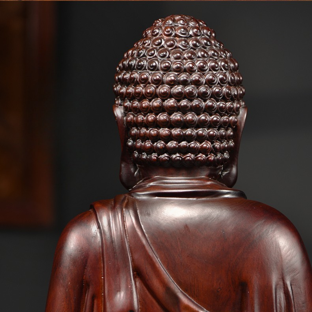 Buda em madeira, escultura de buda, escultura buda, decoração budista, Buda em casa, estatueta de madeira buda, arte budista, 