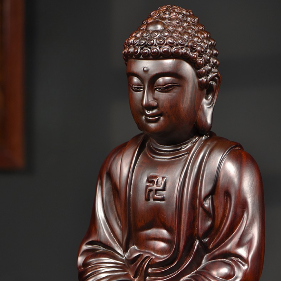 Buda em madeira, escultura de buda, escultura buda, decoração budista, Buda em casa, estatueta de madeira buda, arte budista, 