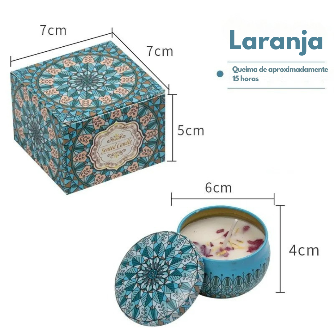 Vela Aromatica Vintage | Decoração e Meditação