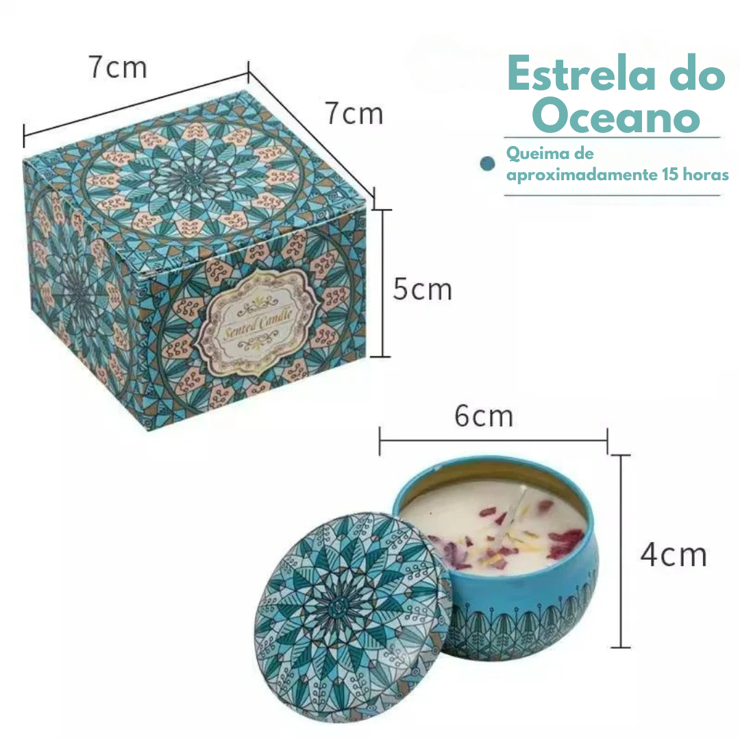 Vela Aromatica Vintage | Decoração e Meditação