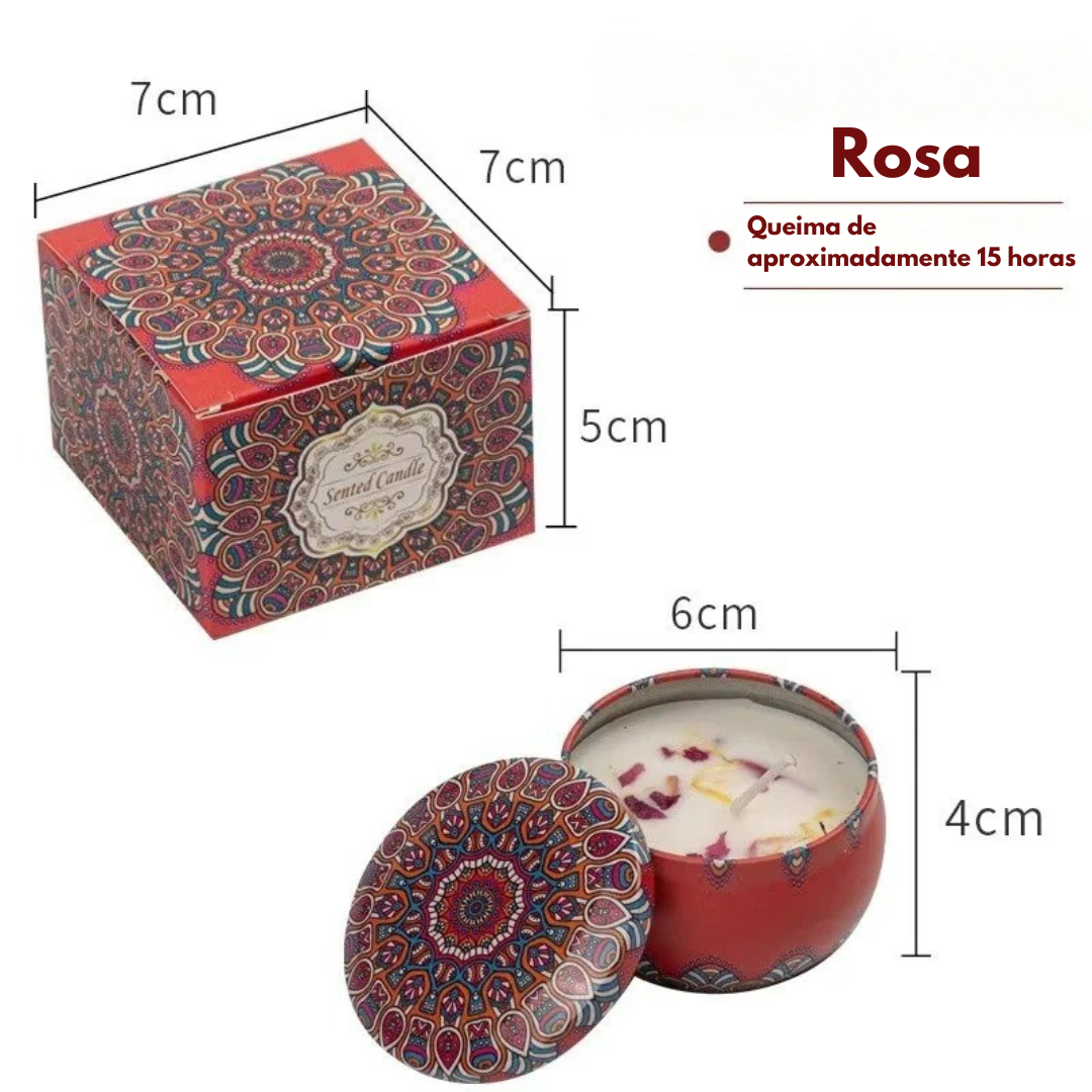 Vela Aromatica Vintage | Decoração e Meditação
