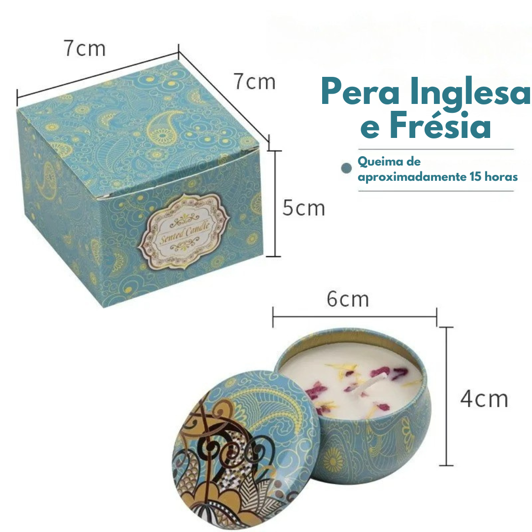 Vela Aromatica Vintage | Decoração e Meditação