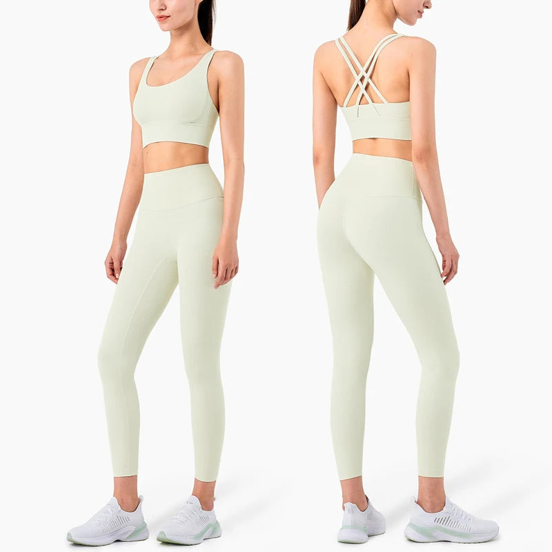 Conjunto Legging para Yoga Conforto Premium | Luxo, Cores Solidas - Yogai