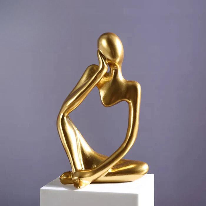 Estatua Abstrata Pensador | Decoração Ambiente Yoga 13cm - Yogai