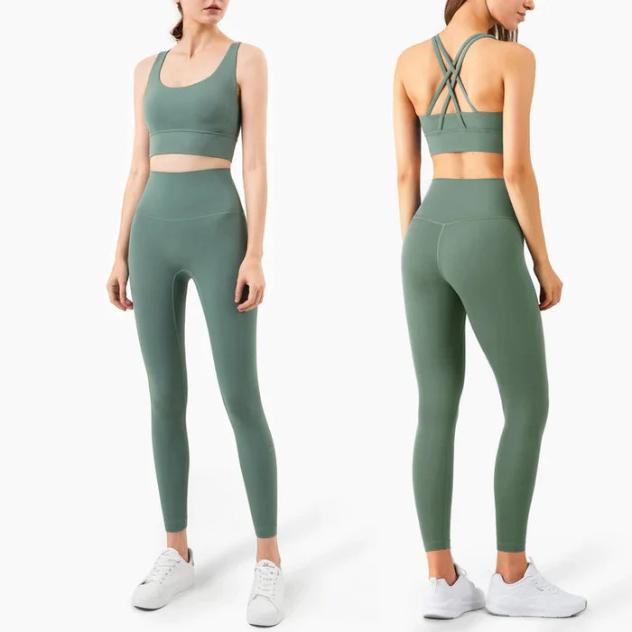 Conjunto Legging para Yoga Conforto Premium | Luxo, Cores Solidas - Yogai