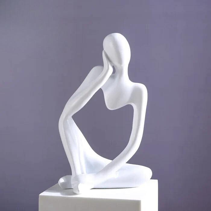 Estatua Abstrata Pensador | Decoração Ambiente Yoga 13cm - Yogai
