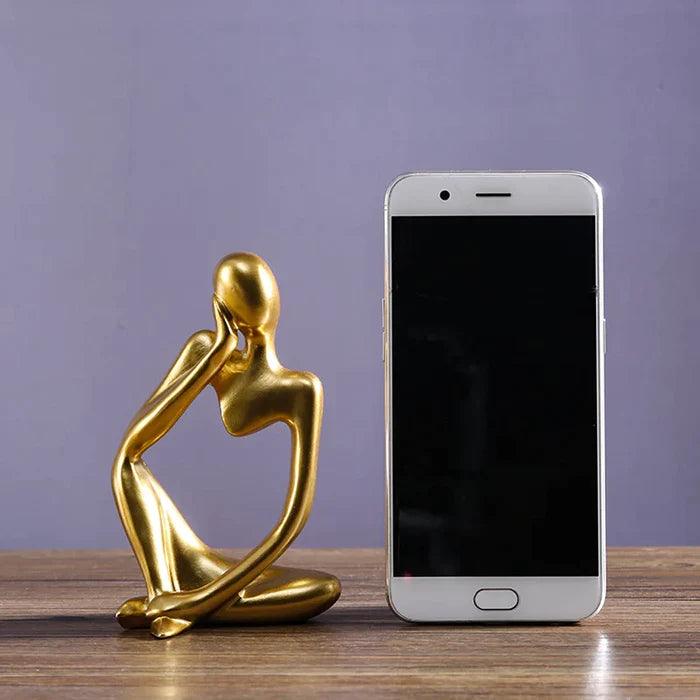 Estatua Abstrata Pensador | Decoração Ambiente Yoga 13cm - Yogai